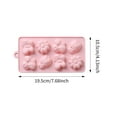 thumbnail image 2 of 8-Cavity Silicone Baking Molds - Non-Stick Rectangular Tray for Chocolate/Soap/Ice - Temperature Resistant (-60℃ to 240℃), 2 of 2