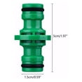 thumbnail image 5 of 10 x Hose Pipe Connector Double Male Plastic Quick Fix Click on Rubber O Ring, 5 of 11