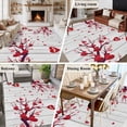 thumbnail image 5 of Red Valentines Day Area Rugs 8'x10', Washable Small Throw Rugs for Living Room Patio, Red Love Heart Tree Vintage Indoor Outdoor Rug Non-Slip Low Pile Carpet Runner Reversible Floor Mats, 5 of 8