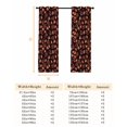 thumbnail image 6 of Fsddascl Red Orange Leaves Fall Blackout Curtains for Bedroom/Living Room, Thermal Insulated Kitchen Curtains, Thanksgiving Botanical Black Grommet Darkening Window Treatment Drapes 52"x72"x2, 6 of 6