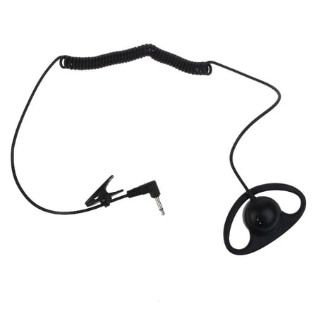 Yammee Listen Only Earpiece 3.5mm Receive only Headset D-shaped Used for Walkie-Talkie