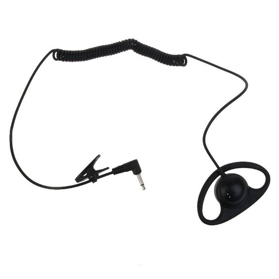 Yammee Listen Only Earpiece 3.5mm Receive only Headset D-shaped Used for Walkie-Talkie