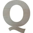 thumbnail image 1 of Wooden Block Letters, Unfinished 6'' Rockwell Q, Craft, 1 of 1