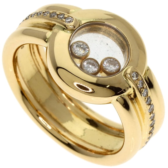 Pre-Owned Chopard Happy Diamonds 82/1080-20 Ring, 18K Yellow Gold, Women's