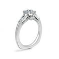 thumbnail image 3 of 0.90 Carat Brilliant Cushion Cut Genuine Diamond Three Stone Wonderful Ring for Ladies Solid 14K White Gold Size 10.5, 3 of 8