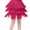Hot Pink, variant on Xijirk Girls Dance Skirt Elegant Tassel Fringe Latin Ballroom Performance Practice Layered Outfit,Hot Pink,3-4 Years