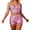 Pink, variant on Shiny Metallic Holographic Crop Camisole Top and Shorts 2 Piece Matching Set Sparkly Pu Leather Rave Outfits