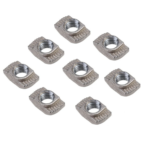 WHAMVOX  100 Pcs European T-nut M5 T-nuts Aluminum Extrusion for Plate Silver