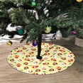 thumbnail image 2 of FMSHPON Christmas Happy New Year Xmas Christmas Tree Skirt Stand Mat for Holiday Party Decoration Indoor Outdoor 36 inches, 2 of 3