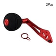 thumbnail image 4 of Yimiti Poignée de Remplacement pour Moulinet de Pêche Baitcasting, Rouge, 4 of 9
