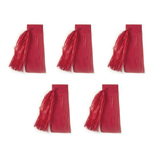 Wweixi Transform Any Venue With Fuchsia Tassel Garland Party Decoration Reusable Paper Red,Type4 14 inch
