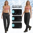 thumbnail image 6 of FEN AI Black Cargo Pants Women Quick Dry Hiking Pant UPF 50 Lightweight Work Camping Travel Trousers with Deep Pockets, 6 of 9