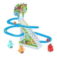 thumbnail image 4 of Set de Juguete de Deslizamiento de Dinosaurios Hugo Fácil de llevar Chasing Playset Dinosaur Roller Coaster Toy para niños pequeños de 3 a 4 años 6 dinosaurio, 4 of 10