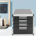 thumbnail image 4 of 4 Layers Desktop Drawer Organizer Books File Locking Storage Cabinet for Home Office,12.4*13.8* 11.7in, 4 of 18