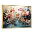 thumbnail image 2 of Designart "Harmonious Lotus Serenity" Lotus Floater Framed Wall Art Living Room, 2 of 5