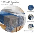 thumbnail image 3 of 60x84inches Blue Grey Rectangle Tablecloth Modern Geometric Abstract Art Painting Table Cloth Ombre Grunge Style Waterproof Fabric Table Cover for Kitchen Dining Room Living Room Home Decor, 3 of 7