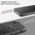 thumbnail image 7 of JETech Glitter Case for iPhone XR, 6.1-Inch, Bling Sparkle Shockproof Phone Bumper Cover, Cute Sparkly for Women and Girls (Black), 7 of 7