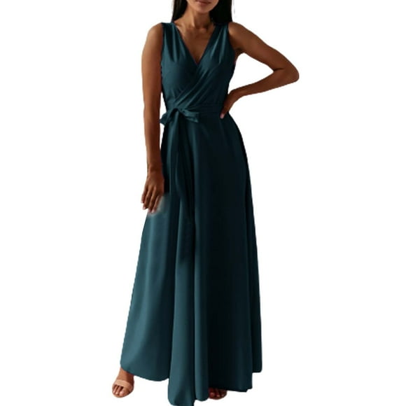 Ketyyh-chn99 Womens Dresses Wedding Gown Formal Party Ball Gown Dress Ladies Elegant A-Line Evening Wedding Party Dresses Green,XL