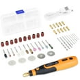 thumbnail image 1 of 46pcs Cordless Rotary Tool Kit 3.6V Power Electric Rotary Tool 5000-15000 RPM 3-Speed Rotary Accessory Kit USB Charging Power Tool for Sanding Polishing Carving Cutting DIY Crafts, 1 of 10