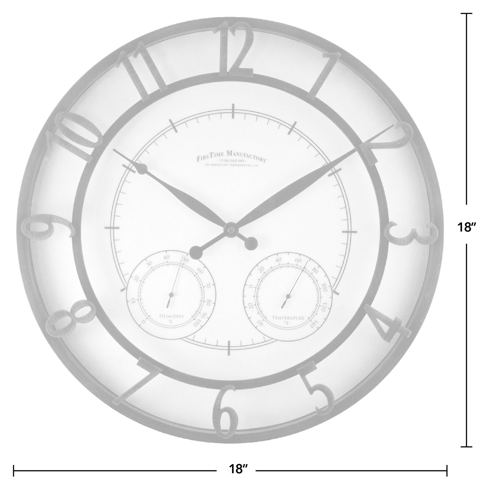Wall Clock Atomic Roman Large Indoor Outdoor Pool Patio Home Huge