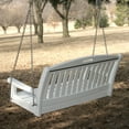 thumbnail image 2 of POLYWOOD&reg; Nautical 4 ft. Recycled Plastic Porch Swing - White, 2 of 2