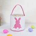 thumbnail image 3 of Under 10 Home Textile Storage Cute Animal Basket Holiday Rabbit Bunny Printed Canvas Gift Carry Candy Bag, 3 of 3