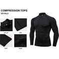 thumbnail image 4 of YUSHOW Mens Thermal Underwear Set Stand Collar Tops and Wicking Long Johns Winter Warm Base Layer for Skiing, 4 of 7