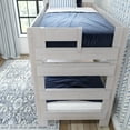 thumbnail image 3 of Plank+Beam Solid Wood Farmhouse Twin over Twin Bunk Bed for Adult, White Wash, 3 of 7