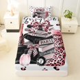 thumbnail image 3 of Homewish Fashion Perfume Twin Sheets,Cheetah High Perfume Bowknot Bedding,Pink,3 Pieces,1 Fitted Sheet and 1 Pillowcase, 3 of 6