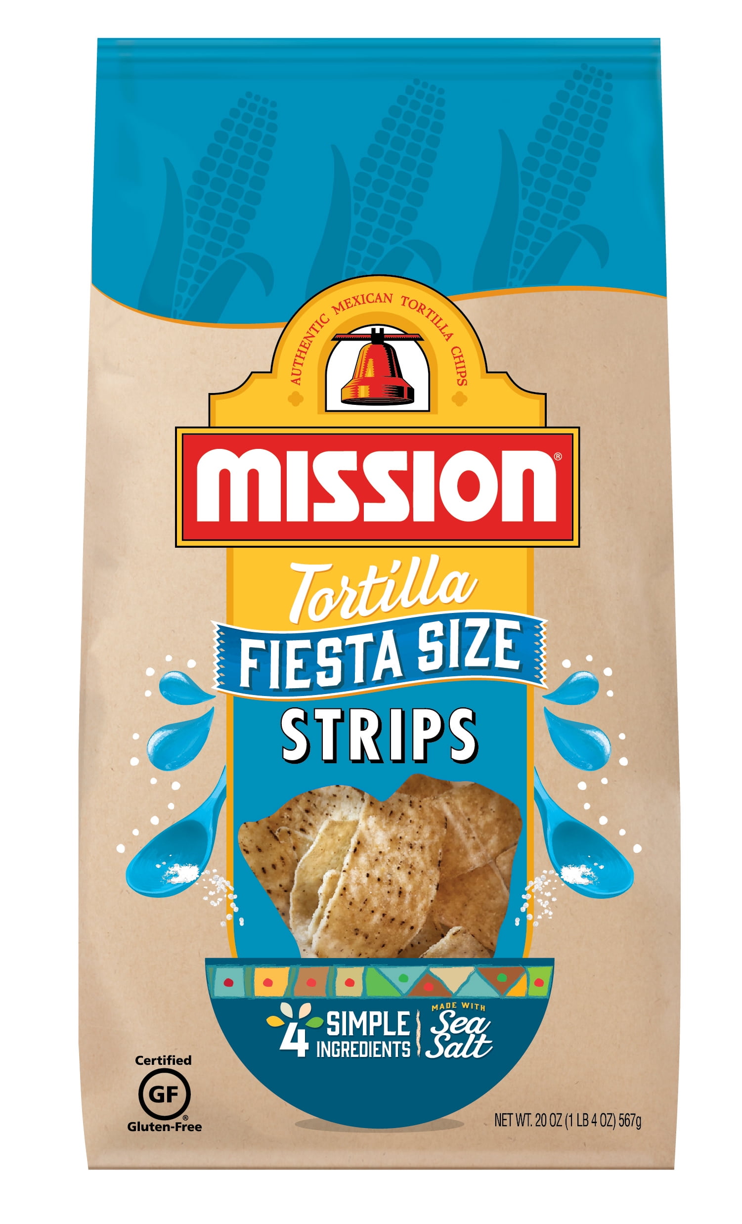 Mission All Natural Restaurant Style Tortilla Strip Chips, 20 Oz
