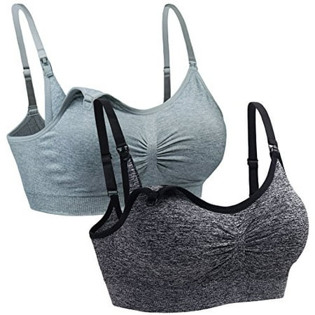 

Suekaphin Nursing Bra Wireless Bra Women s Sleeping Maternity Bra Breastfeeding Bra XLarge