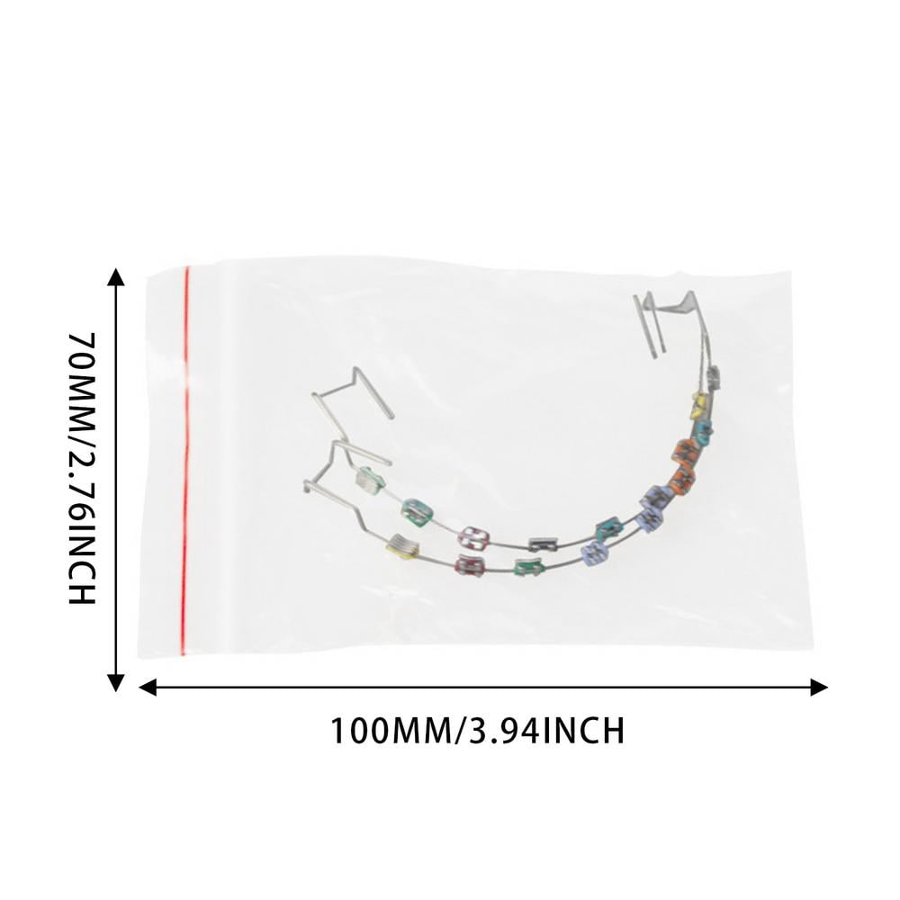 Fake Braces, Kids Fake Braces Lip Protector Colorful Braces Wire, Teeth Braces Wire, Stylish Teeth Cosplay Braces for Dentists, Kids