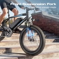 thumbnail image 2 of WOOKEN Electric Bike for Adults, 750W Ebike, 25MPH 60Miles Electric Mountain Bike, 26" Fat Tire Electric Bicycle with 48V 15AH Battery, Rear Rack, Lockable Suspension Fork,7 Speed,UL 2849, 2 of 10