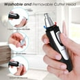 thumbnail image 5 of Cortapelos para orejas y nariz – 2024 profesional sin dolor para cejas y pelo facial para hombres y mujeres, recortador con pilas con IPX7 resistente al agua, cuchillas de doble borde para una fácil l, 5 of 5