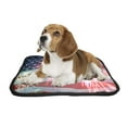 thumbnail image 2 of PKQWTM Fireworks Independence Pet Dog Cat Bed Pee Pads Mat Cushion Potty Dogsblankets Crate Bed Kennel 28x36 inch, 2 of 3