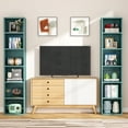 thumbnail image 5 of Tribesigns Corner Bookshelf Space Saving, Durable Wood Composite, Green, 6 Shelves, 37.47 lb, 5 of 8