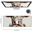 thumbnail image 2 of Ergonomic Keyboard Mouse Pad Wrist Rest Support Set, Extended Gaming Mouse Pad, Large XXL Mousepad + Memory Foam Wrist Rest, Waterproof Office Desk Mat Writing Pad, Sunflowers & Cute Cows Mousepad, 2 of 6