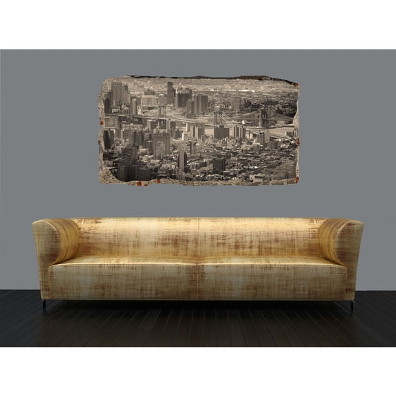 Startonight 3D Mural Wall Art Photo Decor Window for Sky Amazing Dual View Surprise Medium Wall Mural Wallpaper Landscapes USA  Wall Paper Art Gift 47.24 ‘’ By 86.61 ‘’