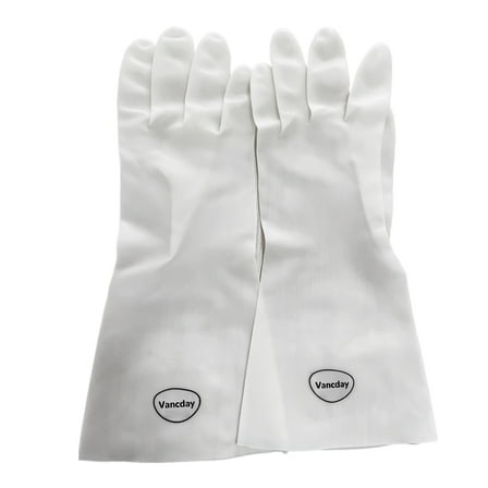 Vancday Washing gloves, Grippy Latex Dish Washing Gloves with Flocked Cotton Liner, Water Resistant Household Gloves