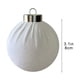 thumbnail image 3 of Bolas navideñas de terciopelo flocado de 8 cm | Adornos navideños de plástico con anilla metálica | Elegante decoración navideña para árbol, chimenea y hogar, 3 of 5