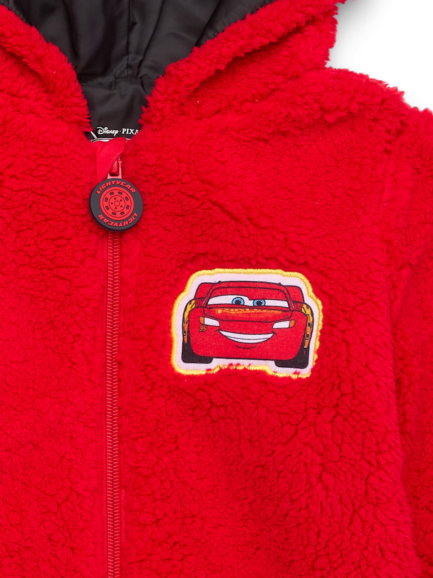 Disney Pixar Cars Toddler Boys Plush Fleece Full-Zip Cosplay Hoodie, Sizes 12M-5T
