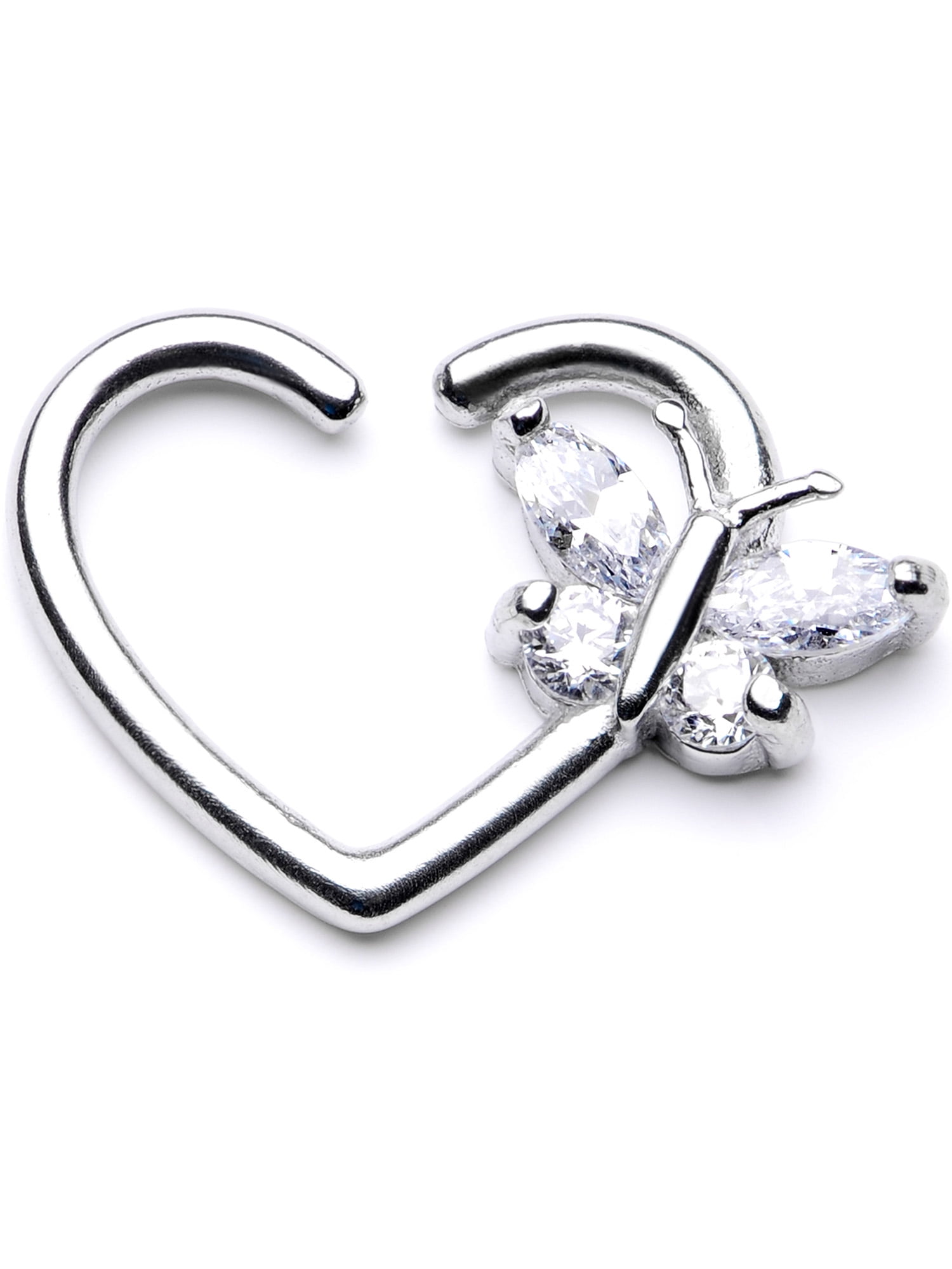 Body Candy 10mm Body Piercing Jewelry Stainless Steel 16G Left Closure