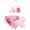 Pink, variant on Girlss 3 Piece Bikinis for Teens Swimsuit Halterneck Bathing Suit with Coverup Swimwear Size 11Y