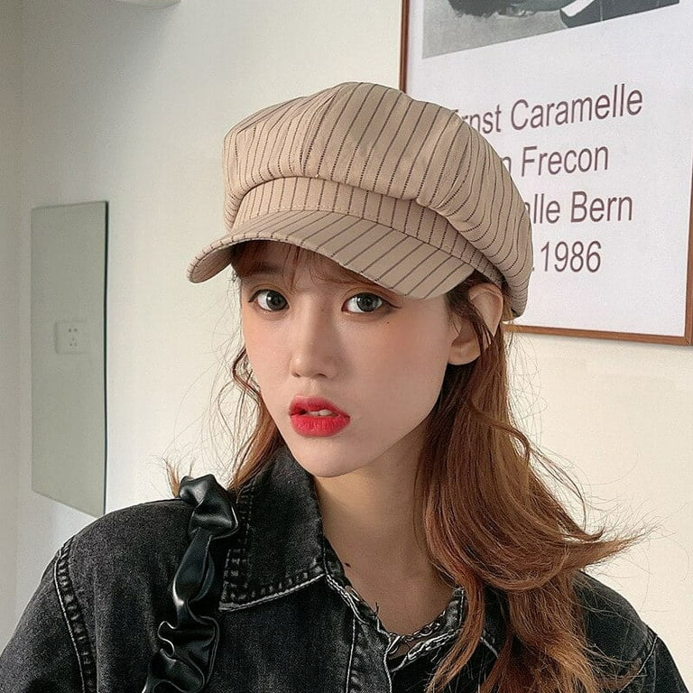 COCOpeaunt New Fashion Women Military Hat Spring Autumn Sailor Hats Solid Ladies Beret Caps Flat Top Captain Cap Travel Cadet Octagonal Hat Walmart