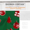 thumbnail image 3 of Decor Shower Curtain,Christmas On Green Polyester Shower Curtain for Shower Stall Bathroom Waterproof with 6 Hooks 36x72 Inch, 3 of 6