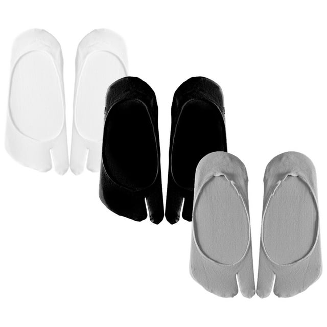 unbranded 3 Pares De Calcetines Con Separador De Para Mujer En Material Y Malla
