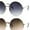 [2-Pack] Gold Smoke & Brown Peach, variant on Classic Oversize Joplin Style Hippie Round Circle Lens Sunglasses Gold Purple Pink