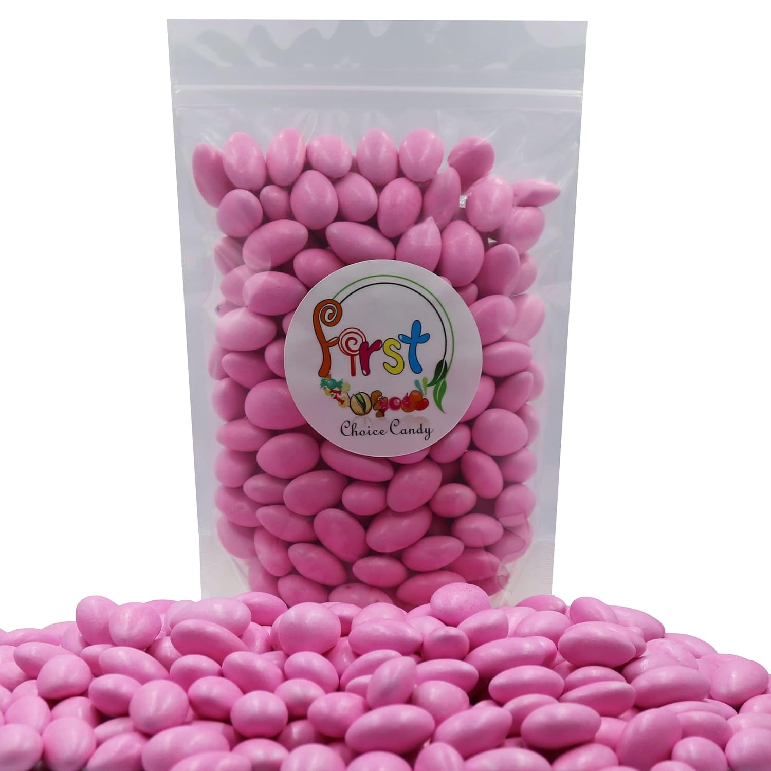 FirstChoiceCandy Jordan Almonds (Pastel Pink, 10 Pound)
