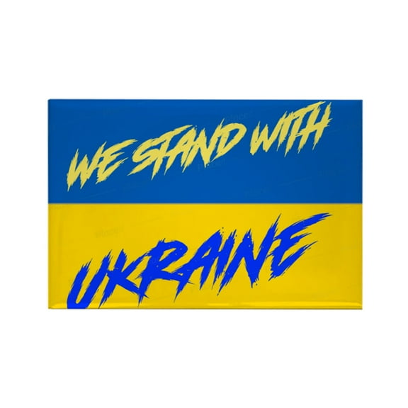 CafePress - We Stand With Ukraine Magnets - Rectangle Magnet, 2"x3" Refrigerator Magnet