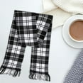 thumbnail image 3 of Bufanda de lana suave y ligera con estampado escocés tartán, regalo para hombres, mujeres y niños, 3 of 3